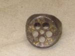 vintage antique adjustable ring unique star hole detail cereal prize? M