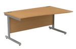 Baseline Alpha Wave Desk Beech or Oak 1400x1000x730 NEW FLAT PACKED