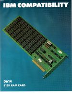 PC/XP IBM Compatible card 512K Ram