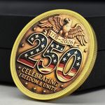 1776-2026 USA 250 Years Freedom Coin | Eagle Liberty Bell Collectible Medal