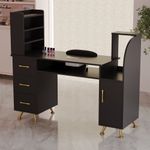 Nail Art Desk Manicure Table Tattoo Technician Work Station with Dust Collector