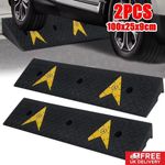 2x 100cm Long Heavy Duty Kerb Ramps For Hgv Caravans Car Truck Garage Wheelchair