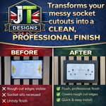 Acoustic Wall Panel Socket Surround Single Double Gang | With Spacer Built In!