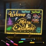 BlueSwan LED Drawing Board for Kids, 30x20cm, Color-changing (7 modes) 