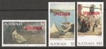 AUSTRALIA 1977 AUSTRALIAN PAINTINGS OVERPRINTED SPECIMEN