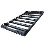 Steel Roof Cage 220 x 125cm Storage Utility Overland Roof Basket Rack with LEDs