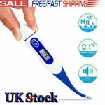 2x Digital FLEXI Thermometer Baby Child Adult Fever Medical + 10 FOREHEAD THERM