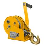 Compact Hand-Crank Winch Heavy-Duty Rope Hand-Crank Self-Locking Winch 1200 Lbs