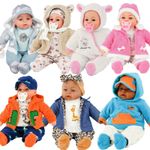 Large Soft Bodied Baby Doll Sounds Girl Boy Toy Or 2 18" Clothes Sets BiBi Doll