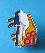 Vintage 1989 TOUR de France Logo Pin Badge. Cycling. Good Condition. Cycle.