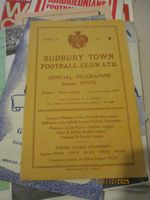 1955-56 Sudbury Town v Biggleswade Eastern Counties League 27.12.1955
