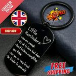 Little Reminders Inspirational Affirmations Keyring – Laser Engraved Gift