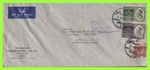 Jordan 1953? multifranked airmail cover to England, 'Visit Bethlehem' cachet