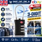 TSA Approved Combination Padlock 3 Digit Wire Lock TSA Lock TSA Cable Travel