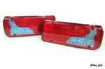 2 x Led Rear Tail Lights Truck Lorry Trailer Fits Iveco Scania Volvo Daf Man 24v