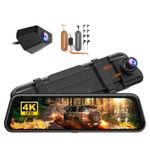 WolfBox M40lite 4K Dash Cam Front and Rear 10" Touch Screen, w/ 4A Hardwire Kit