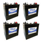 4 x MAXIPOWER T105 Battery - 6V Deep Cycle - Alternative to Trojan & US Battery