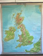 Vintage  1960’s School Map: Westermann British Isles Wall Map