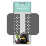Air Fryer Liners Reusable Non Stick Silicone Rectangle 20x14cm 2 Pack Air Fryer