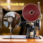 183cm Leather Treadle Belt Replacement Parts With Hook For Singer Sewing Machine
