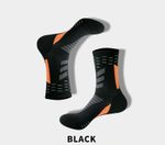 Men's sports socks for running, breathable and sweat-absorbent mid-calf socks