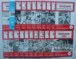Wigan Rugby League Football Club 1975-1976 Full season league & cup + (22)