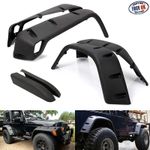 Wide Rivet Wheel Arches Fender Flare Extension Kit For 97-07 Jeep Wrangler II TJ