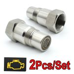 2Pc Car CEL O2 Oxygen Sensor Spacer Adapter Catalytic Converter Fix Engine Light