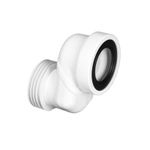 McAlpine WCLO-8 Offset 8cm WC Connector in Durable ABS construction White