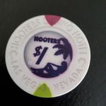 Hooters Casino Hotel Las Vegas $1 Casino Chip 
