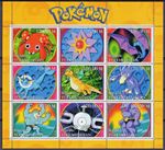Turkmenistan 2000 POKEMON ANIMATION Sheetlet (9) Perforated MNH
