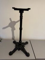 Black Cast Iron Metal Pedestal Table Base Stand Only (No Tabletop Included)