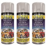 3 X 400ML Clear Lacquer Petrol Resistant High Gloss Spray Aerosol Auto Extreme