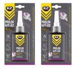 2 x K2 Thread Locker Screw Nut Sealer Low Strength Adhesive PROLOK Purple - 50ml