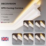 Decovision Xps Extruded Polystyrene Led Coving Cornice Molding Trim DV-U0 Series