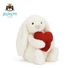 Jellycat Bashful Red Love Heart Bunny 31cm Plush Soft Toy BNWT  +dust bag