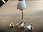 Lundby lights for Dolls House, standard lamp and four side lights 