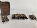 Job Lot of 38 Antique Part Alphabet Bookbinding Finishing Tools