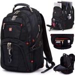 Wenger Swissgear 17.1 inch Black Laptop Backpack/Notebook Bag/Rucksack Backpack