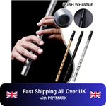 Original Irish D Key 6 Hole Tin Whistle Penny Folk Metal Flute Stáin
