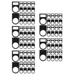Reusable Black Plastic Push Button Switch Notice Sign for Switch Identification