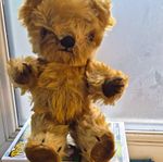 Possible Chad Valley Teddy Bear Toy Beige & Brown Animals Theme, Brown Eyes, 1pc