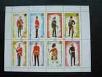 HOLY ISLAND  CHURCHILL CENTENARY  1974 MILITARY UNIFORMS STAMPS MINIATURE SHEET 