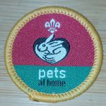 UK Scouting Cub Activity Uniform Badge Animal Lover PETS AT HOME OLD LOGO