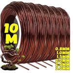 Brown Aluminium Bonsai Training Wire Plant Branch Shaping Support DIY 80M