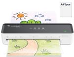 Bonsaii A4 Laminator Machine with 5 Laminating Sheets – 80-100mic Compatible,...