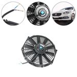12" Universal Car Electric Push Pull Blade Straight Cooling Radiator Fan Kit