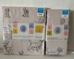 Fitted Sheet & Duvet Cover Set, Cot Bed Size, Disney Cats & Dogs (Reversible)