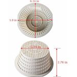 2PC Pool Filter Basket Replacement ABS Strainer Skimmer Basket for Swimming Pool