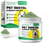 Pet Dental Cleaning Powder Dog Teeth Improves Breath Tartar Removes Plaque 120g